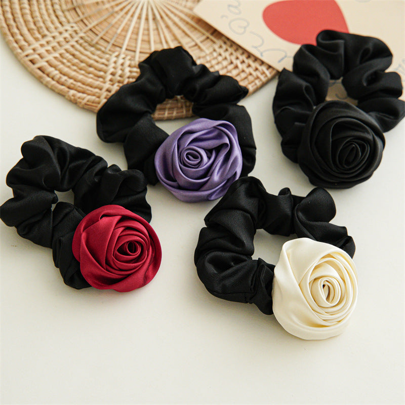 Women's Elegant Flower Cloth Hair Tie