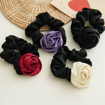 Women's Elegant Flower Cloth Hair Tie