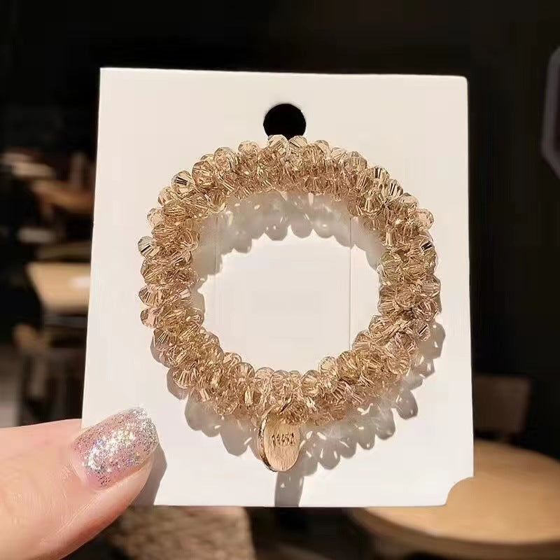 Women's Elegant Geometric Rhinestone Hair Tie