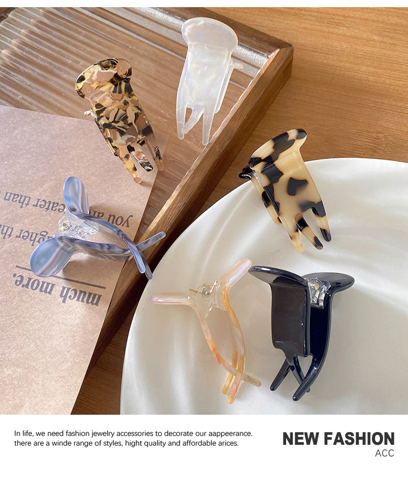 Women's Simple Style Floral Acetic acid sheets Polishing Hair Claws