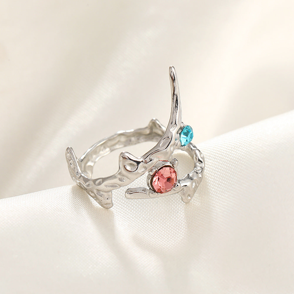 Jewelry Simple Style Commute Geometric 304 Stainless Steel Plating Open Rings