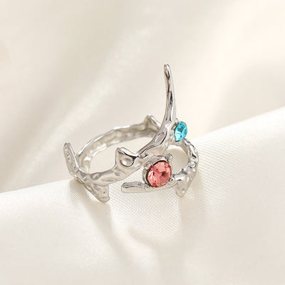 Jewelry Simple Style Commute Geometric 304 Stainless Steel Plating Open Rings