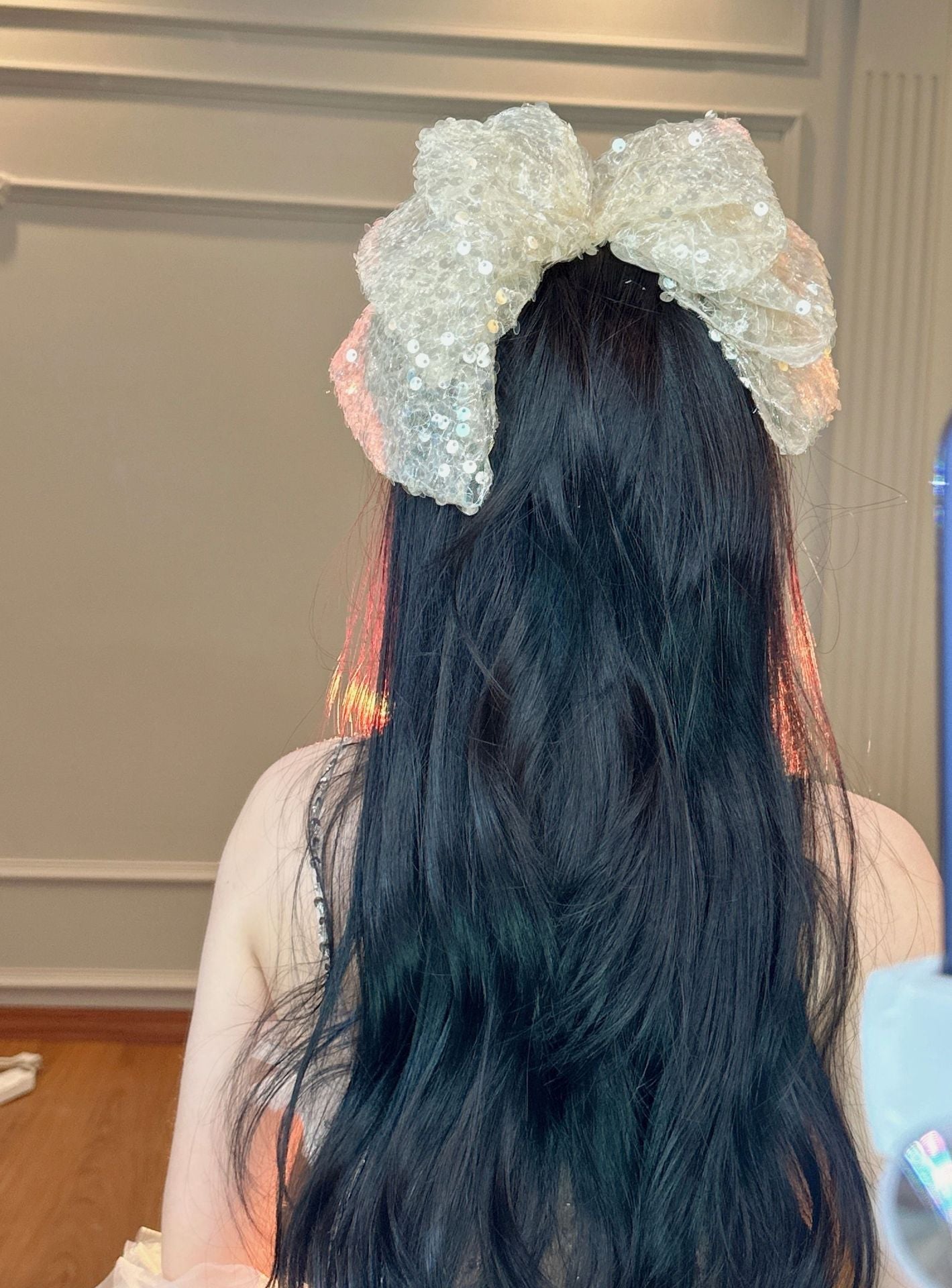 Women's Sweet Simple Style Bow Knot Gauze Hair Clip