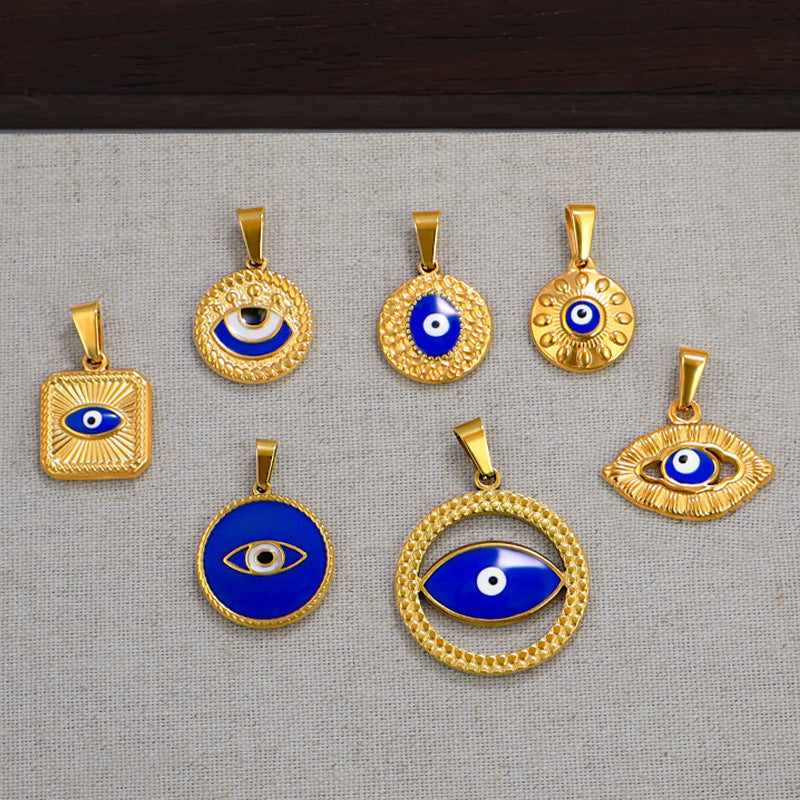 Jewelry Vintage Style Classic Style Devil's Eye 304 Stainless Steel Plating