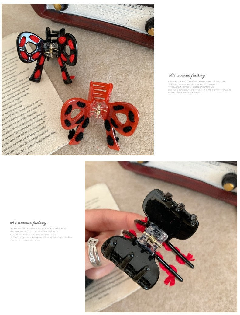 Women's Cute Sweet Bow Knot Acetic acid sheets Hair Claws