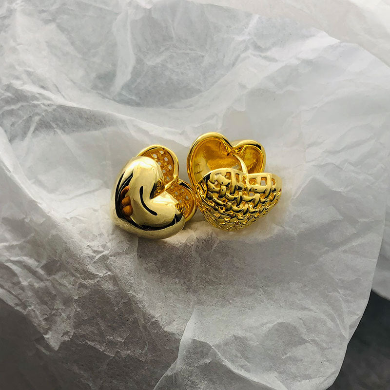 1 Pair Simple Style Water Droplets Rhombus Copper 18K Gold Plated Earrings