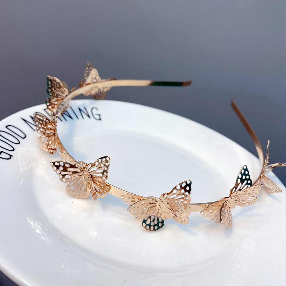 fashion hollow butterfly headband