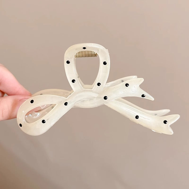 Cute love grab clip girl 2025 new popular high-end disc hair shark clip hairpin hair card headdress