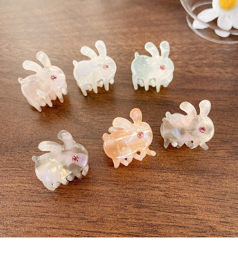 Beautiful Mini Acetate Rabbit Grip Stylish Graceful Simple High Sense All-Matching Elegant Hair Clips Hair Accessories Headwear for Women