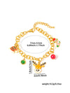Jewelry Cute IG Style Christmas Hat Christmas Socks Elk Titanium Steel Gem Plating Inlay Bracelets Earrings Necklace