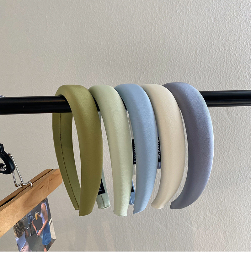 simple style solid color cloth handmade hair band 1 piece