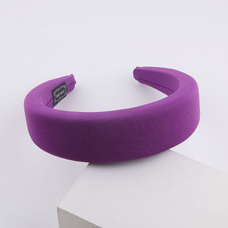 fashion multicolor milk silk sponge headband