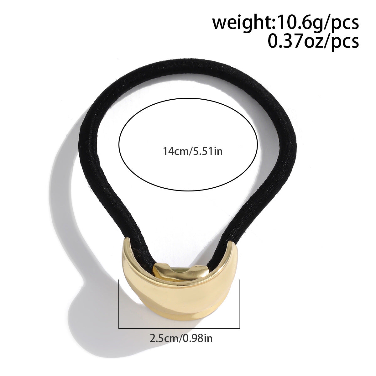 Women's Simple Style Solid Color Alloy Plating Hair Tie