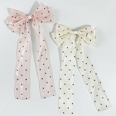Women's Simple Style Bow Knot Gauze Hair Clip