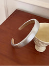 Women's Simple Style Classic Style Solid Color Pu Leather Hair Band
