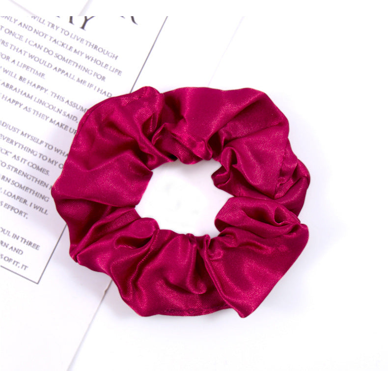 simple style solid color cloth hair tie