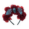 funny skull cloth patchwork hair band