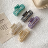 Women's Casual Simple Style Color Block Acetic acid sheets Hollow Out Hair Claws