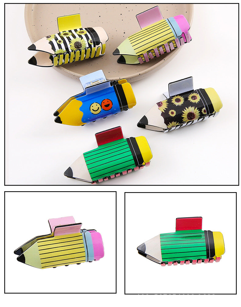 Women's Casual Geometric PVC Hair Claws