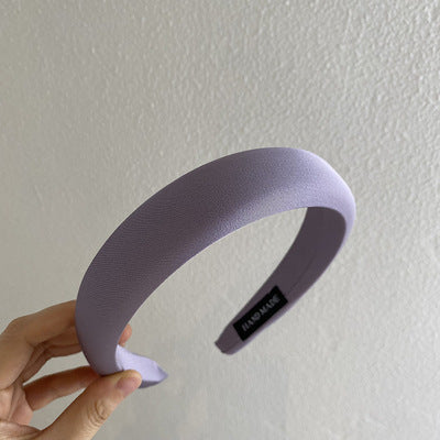 simple style solid color cloth handmade hair band 1 piece