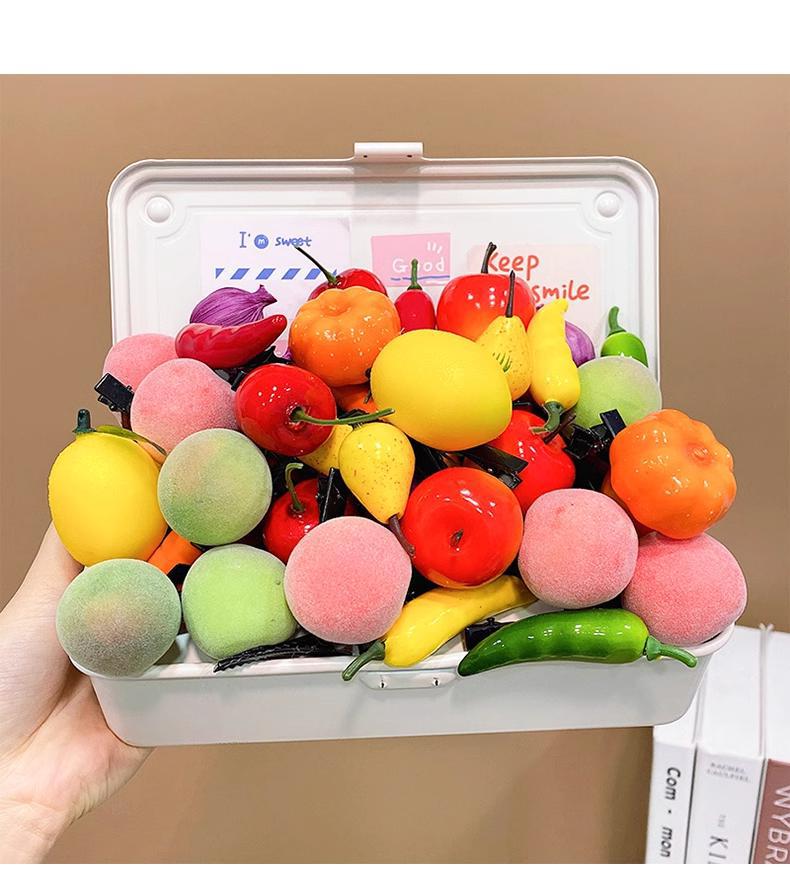 Women's Cute Fruit Vegetable Foam Hair Clip