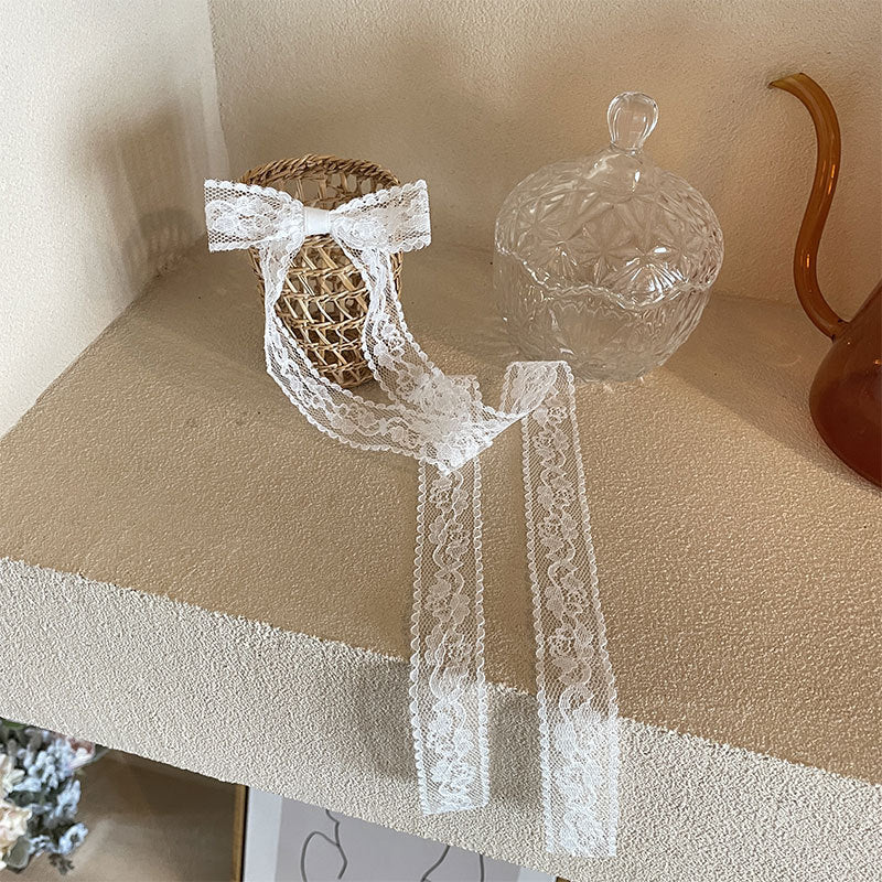Women's Elegant Simple Style Bow Knot Lace Hair Clip Hair Tie Brooches