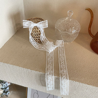 Women's Elegant Simple Style Bow Knot Lace Hair Clip Hair Tie Brooches