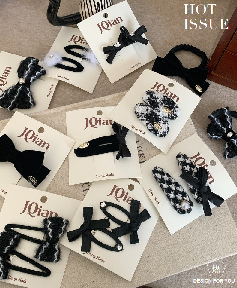 Women's Elegant Bow Knot Cloth Hair Clip Hair Tie