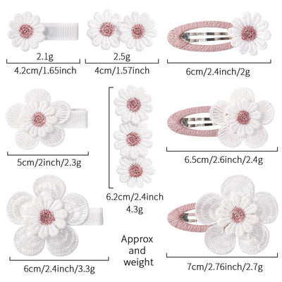 Kid'S Sweet Flower Cloth Hair Clip