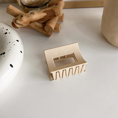 new milk tea coffee color clip elegant temperament hairpin simple hair accessories