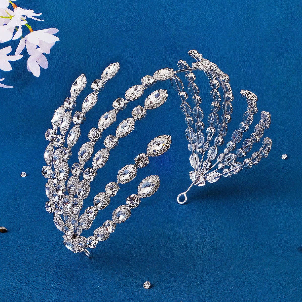 Women's Exaggerated Shiny Geometric Rhinestone Inlay Rhinestones Hair Band