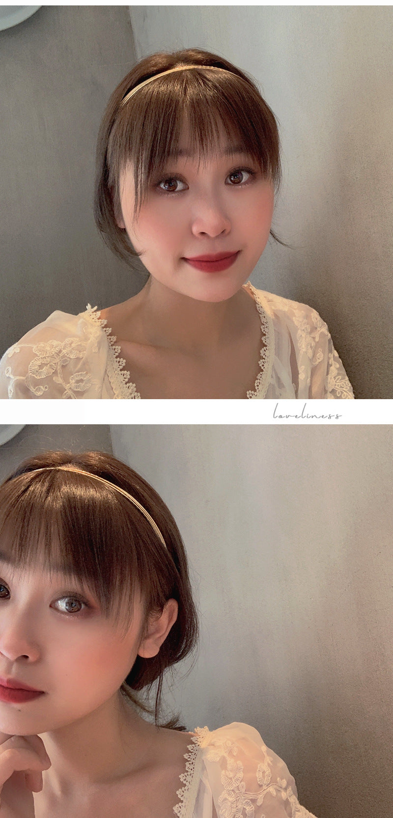 new simple gold thin headband