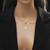 Jewelry Simple Style Butterfly Titanium Steel Plating Double Layer Necklaces