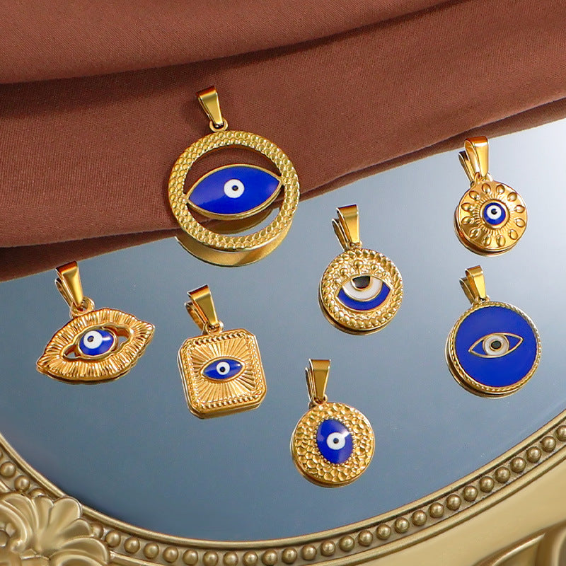 Jewelry Vintage Style Classic Style Devil's Eye 304 Stainless Steel Plating