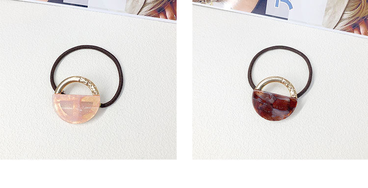 Women's Simple Style Geometric Alloy Resin Hair Tie