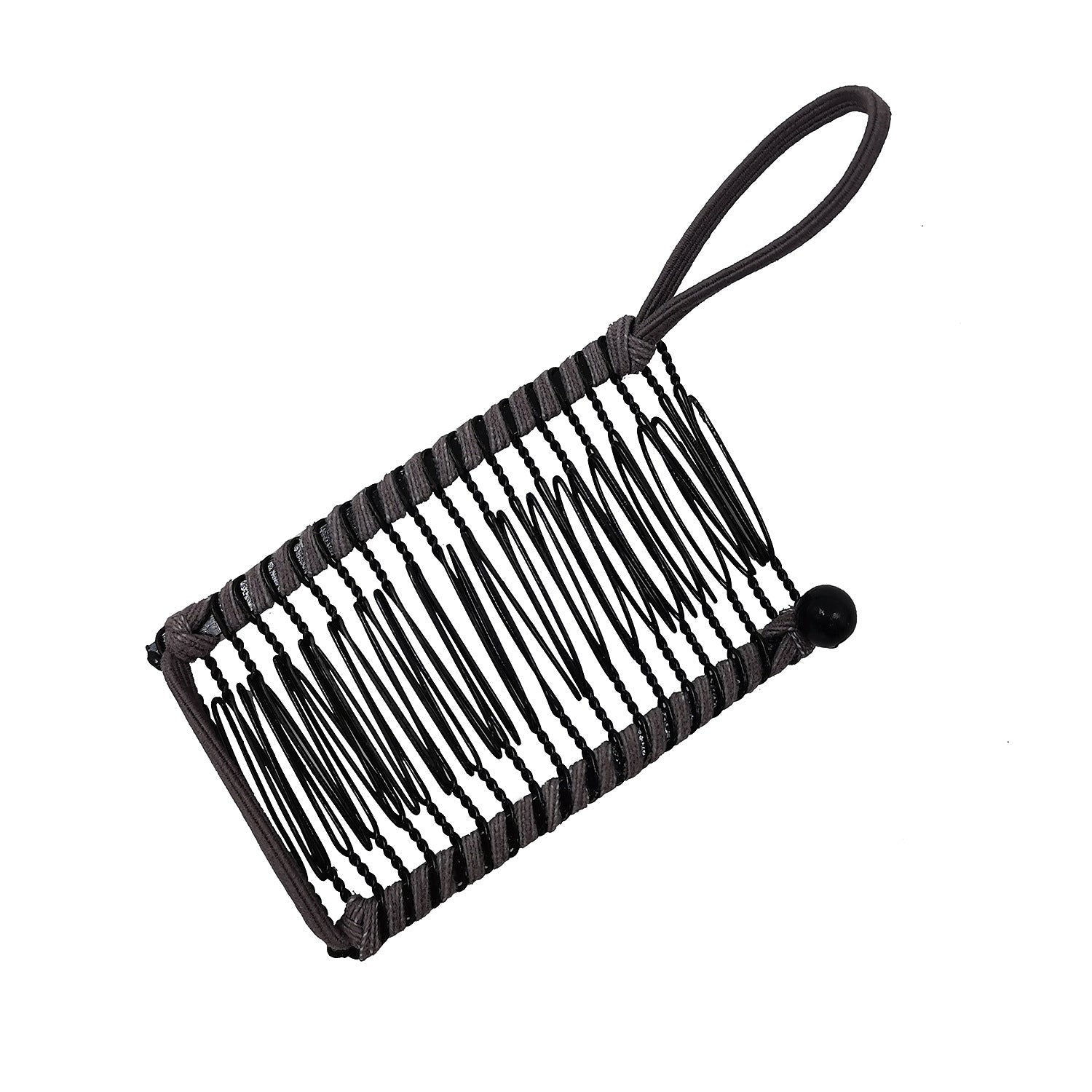 elegant solid color metal insert comb