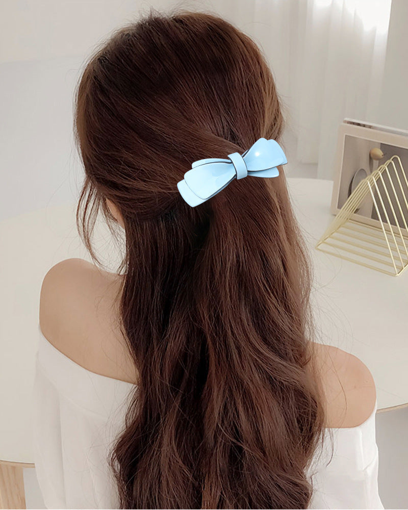 Women's Princess Sweet Bow Knot Arylic Hair Clip