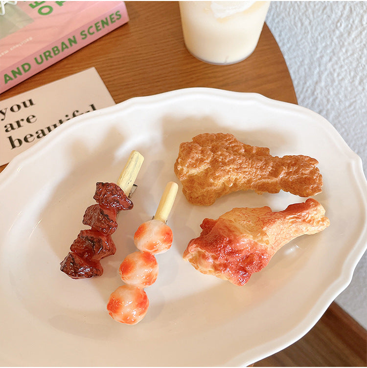 cute food alloy resin hair clip 1 piece
