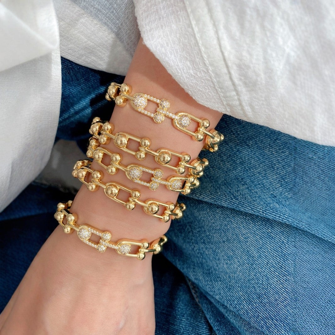 Jewelry Vintage Style Classic Style Geometric Copper Zircon Plating Rings Bracelets