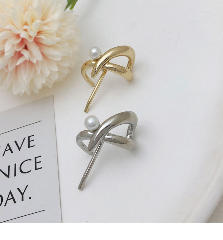 Women's Simple Style Solid Color Alloy Plating Pearl Hair Clip