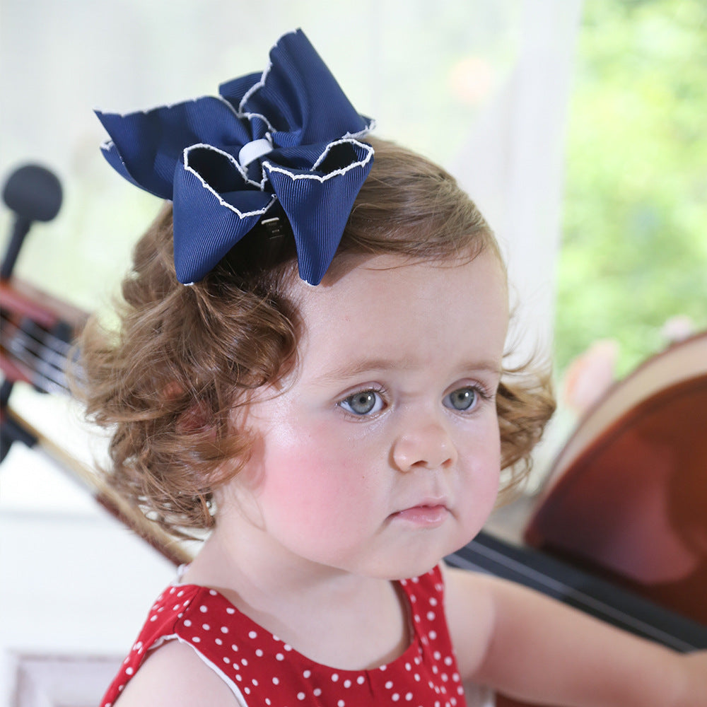 sweet bow knot cloth hair clip