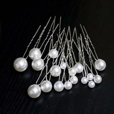fashion geometric alloy artificial pearls 18 pieces