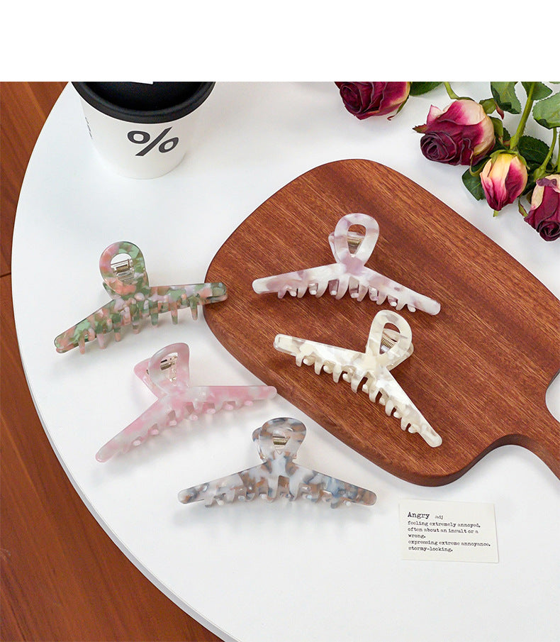 Women's Casual Marble Acetic acid sheets Hair Claws