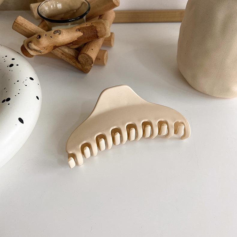 new milk tea coffee color clip elegant temperament hairpin simple hair accessories