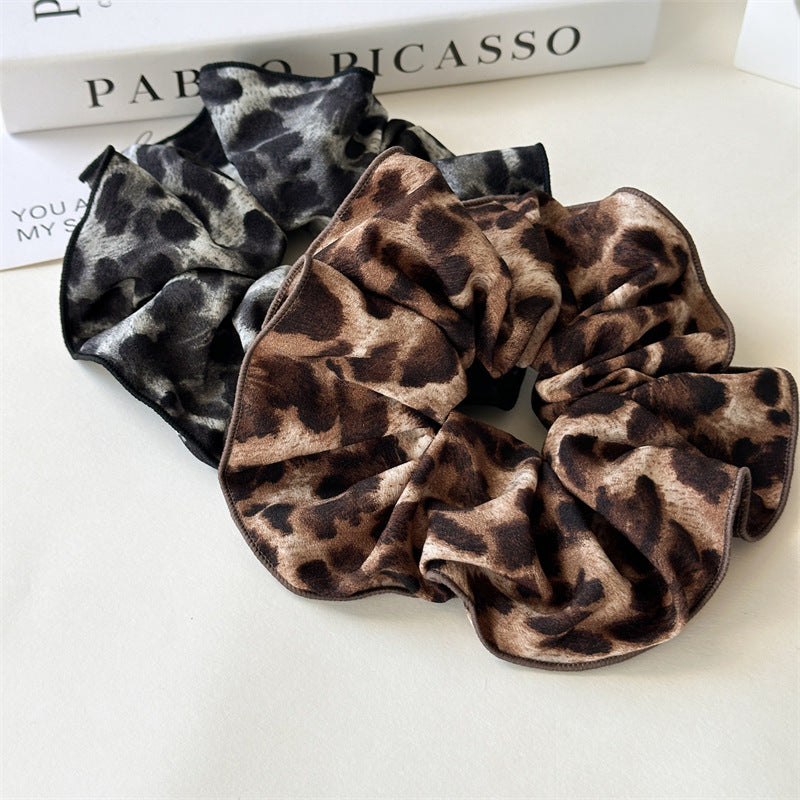 Women's Retro Leopard Cloth Hair Tie