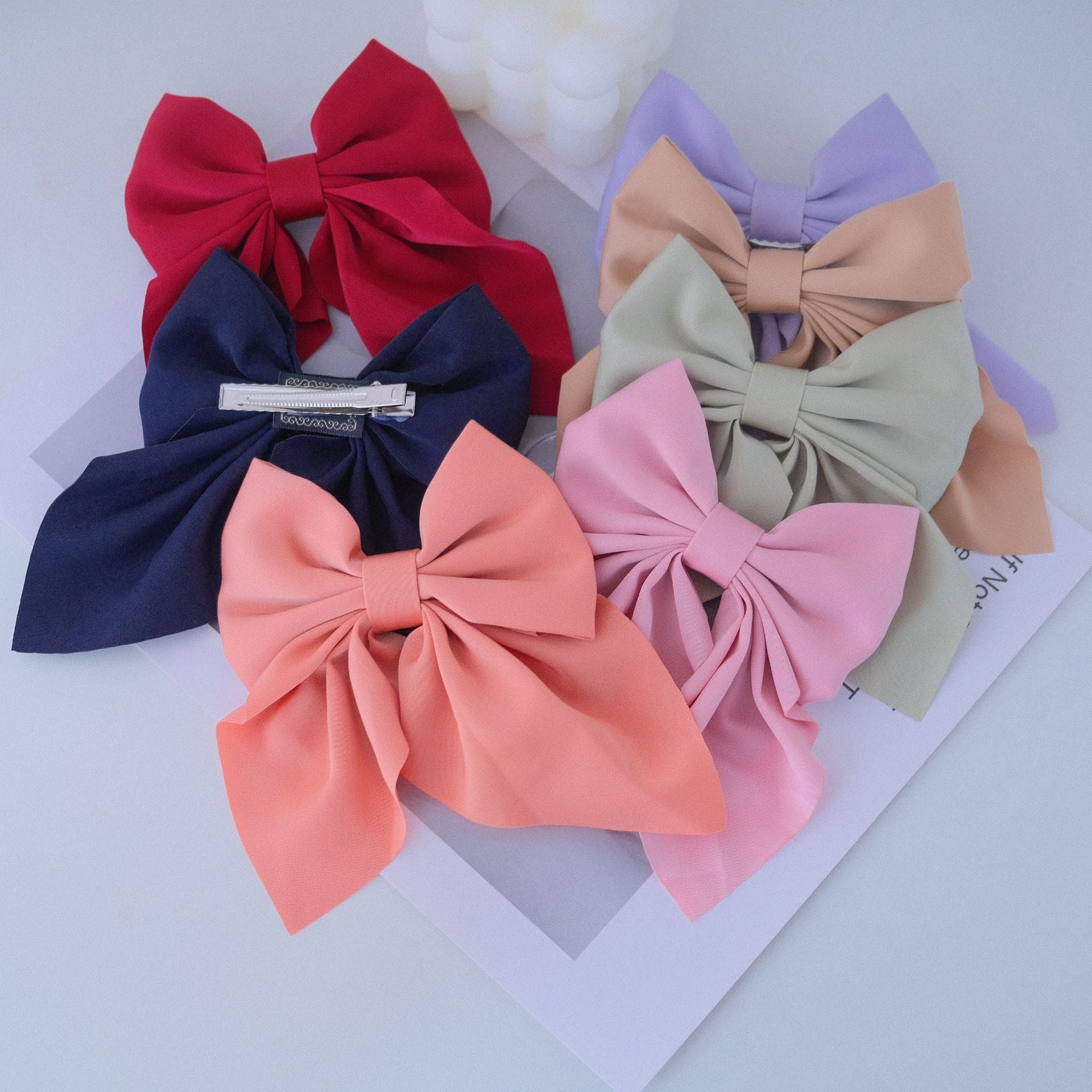 Women's Sweet Bow Knot Cloth Hair Clip