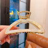 fashion gradient color arylic copper plating hair claws 1 piece