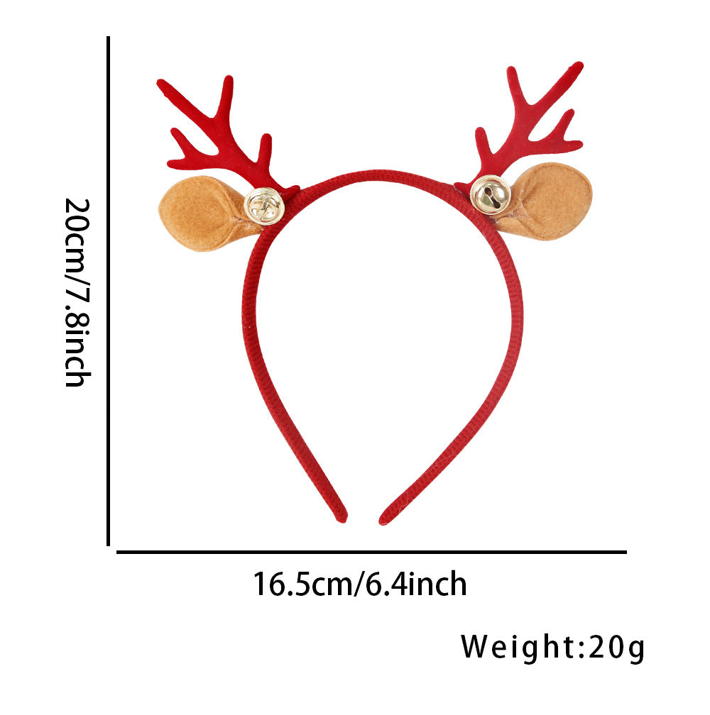 Christmas Cartoon Style Cute Women's Antlers Plastic Hair Band
