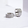 1 Pair Hip-Hop Streetwear Geometric Copper Zircon Earrings