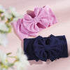 fashion children's solid color double-layer bowknot hairband